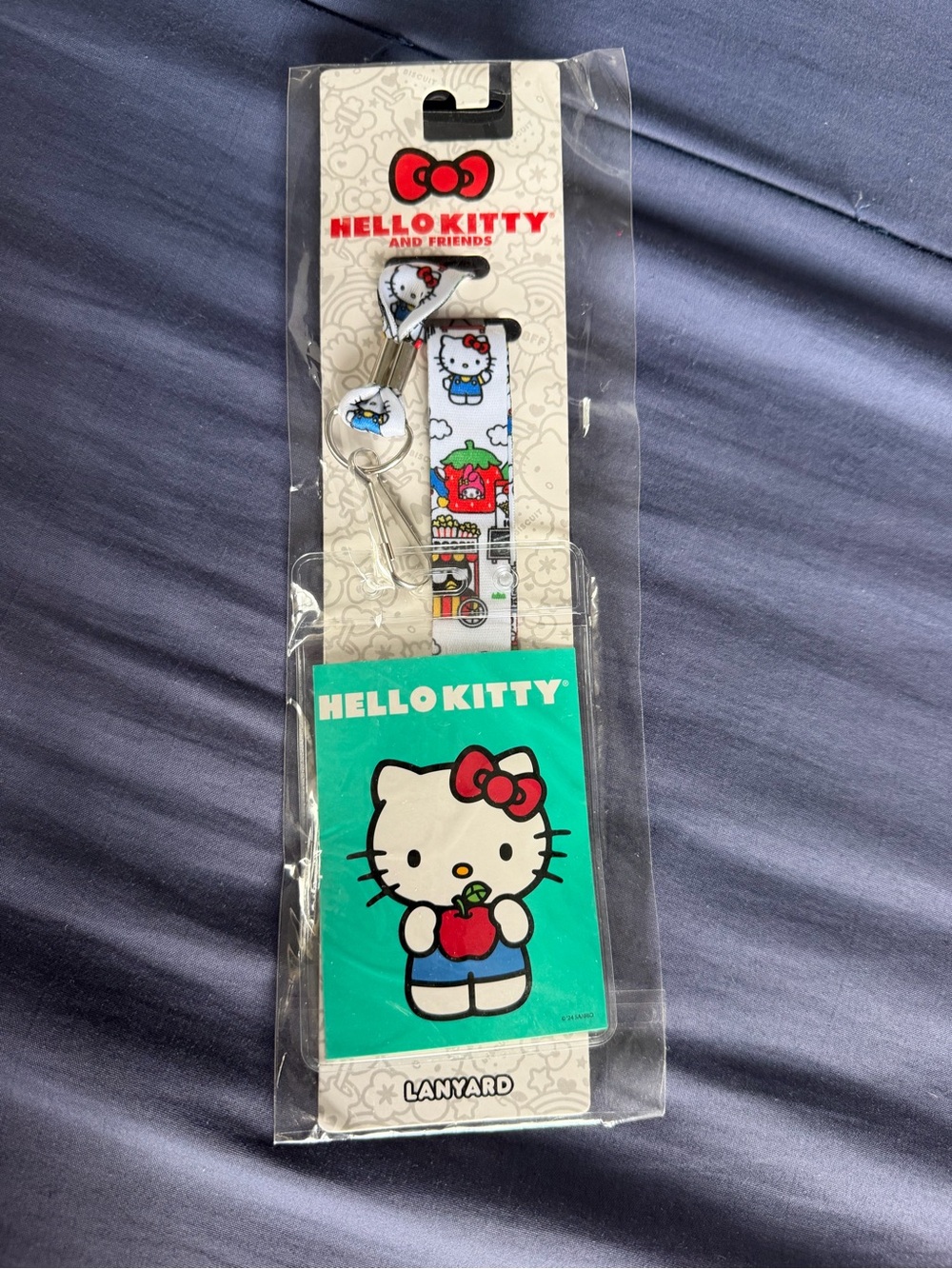 Hello Kitty White and Red Character Lanyard
